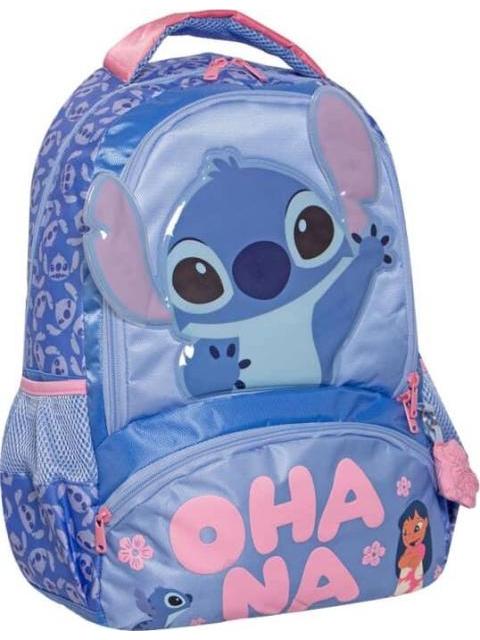 MOCHILA ESCOLAR STITCH AZUL STITCH