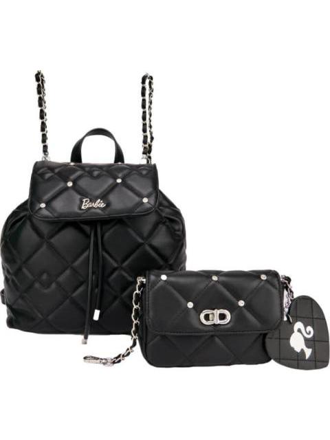 MOCHILA MORRAL MALETA BACKPACK BARBIE BAR1 NEGRO BARBIE