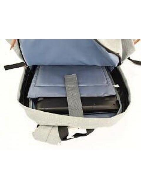 NACEB MOCHILA DE NYLON PARA LAPTOP 15 GRIS