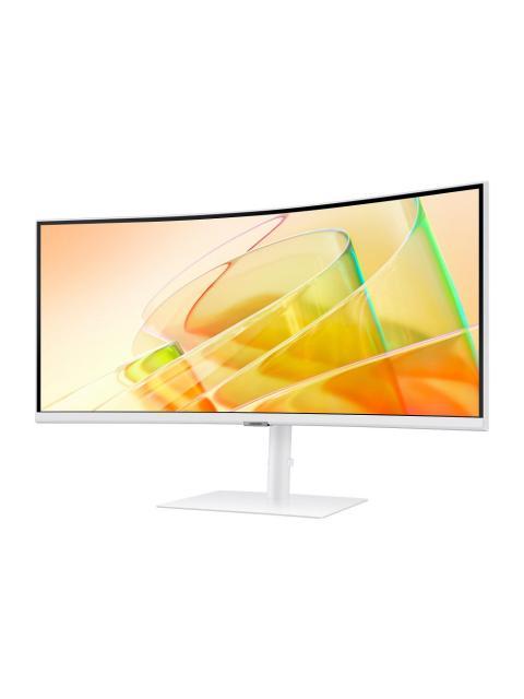 MONITOR CURVO SAMSUNG VIEWFINITY S6 S65TC LED 34 3440X1440 ULTRA WIDE QUAD HD FREESYNC 100HZ HDMI-DISPLAYPORT BOCINAS INTEGRADAS BLANCO