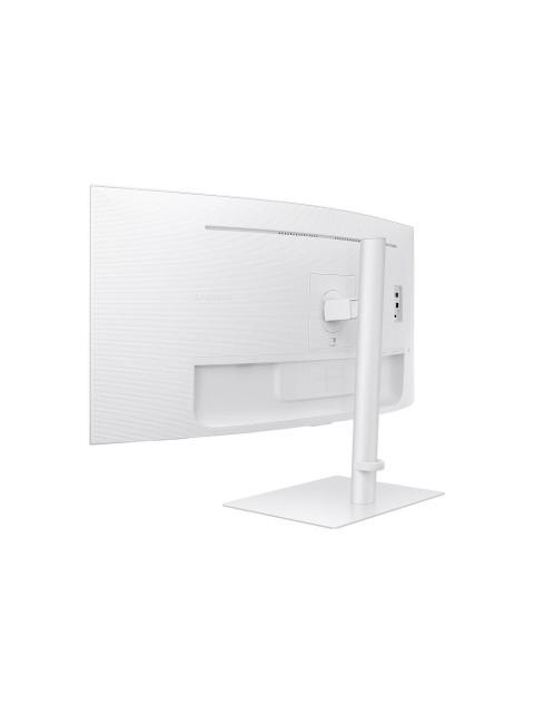 MONITOR CURVO SAMSUNG VIEWFINITY S6 S65TC LED 34 3440X1440 ULTRA WIDE QUAD HD FREESYNC 100HZ HDMI-DISPLAYPORT BOCINAS INTEGRADAS BLANCO