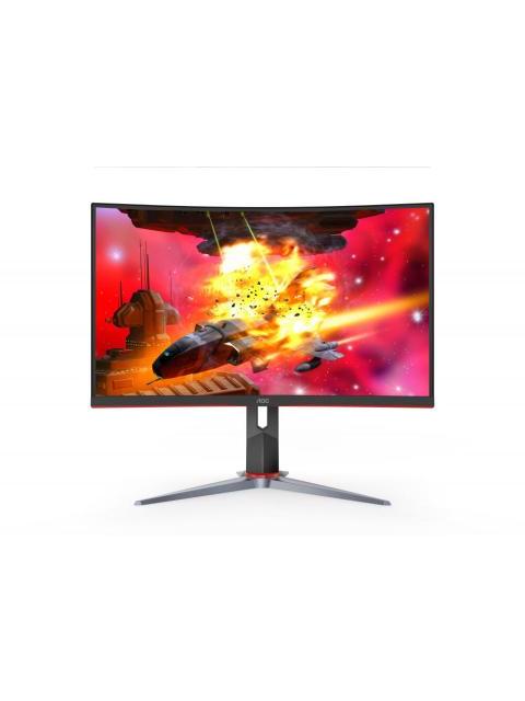 MONITOR GAMER CURVO AOC CQ32G2S LED 32 ULTRAWIDE FULL HD FREESYNC 165HZ HDMI NEGRO-ROJO