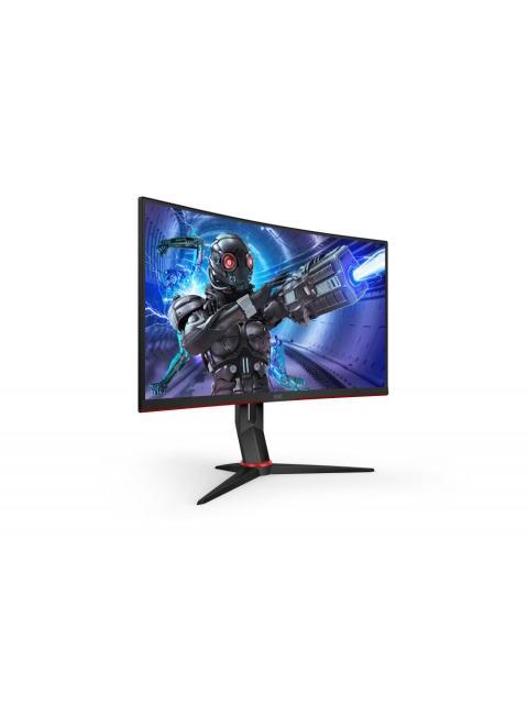 MONITOR GAMER CURVO AOC CQ32G2S LED 32 ULTRAWIDE FULL HD FREESYNC 165HZ HDMI NEGRO-ROJO