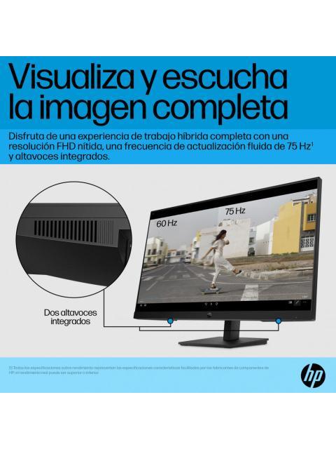 MONITOR HP P27H G5 LCD 27 1920X1080 FULL HD 75HZ HDMI-DISPLAYPORT BOCINAS INTEGRADAS NEGRO