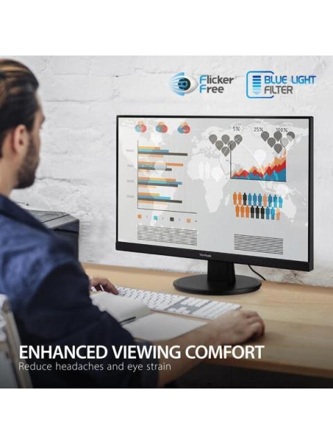 MONITOR VIEWSONIC VA2247-MH LCD 22 FULL HD FREESYNC 75HZ HDMI BOCINAS INTEGRADAS (2 X 2W) NEGRO