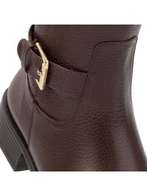 BOTA ALTA PIEL VACUNO ROJO LADRILLO VIVIS SHOES