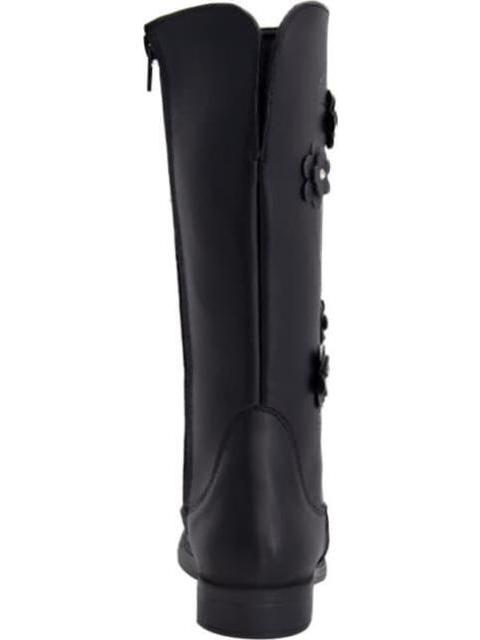BOTA LARGA FLORES NEGRO VIVIS SHOES KIDS
