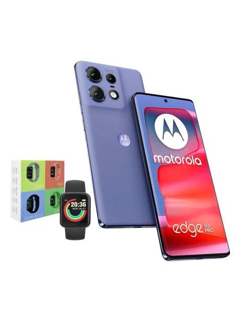 MOTOROLA FAMILIA EDGE 50 PRO DUAL 512GB 12RAM BLUE + WATCHMACARON