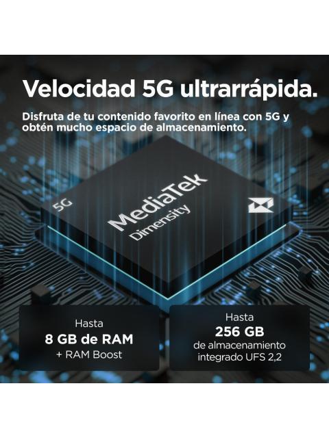 MOTOROLA MOTO G55 5G 5G 6.4 DUAL SIM 256GB 8GB RAM GRIS