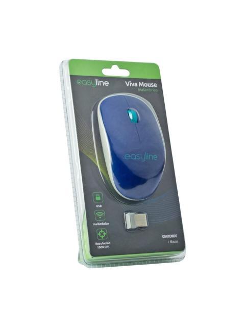 MOUSE EASY LINE EL995128 AZUL INALAMBRICO 1000 DPI