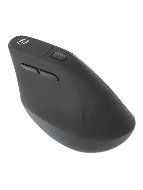 MOUSE ERGONOMICO MANHATTAN 190336 INALAMBRICO OPTICO 1.600DPI RF INALAMBRICO NEGRO