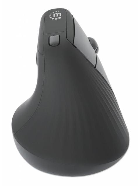 MOUSE ERGONOMICO MANHATTAN 190336 INALAMBRICO OPTICO 1.600DPI RF INALAMBRICO NEGRO
