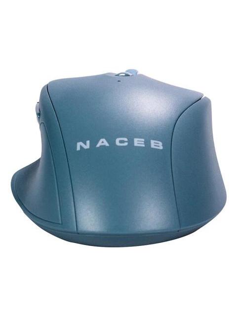 MOUSE ERGONOMICO NACEB NA-0139A INALAMBRICO OPTICO 1.600DPI RF INALAMBRICO AZUL