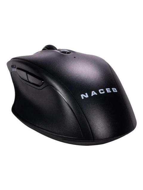 MOUSE ERGONOMICO NACEB NA-0139N INALAMBRICO OPTICO 1.600DPI RF INALAMBRICO NEGRO
