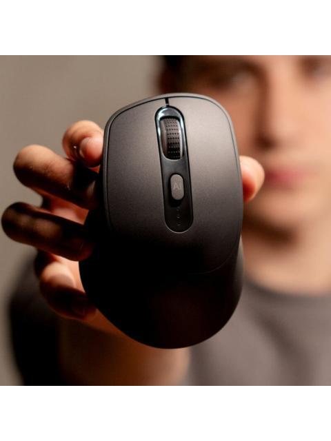 MOUSE ERGONOMICO PERFECT CHOICE MIND INALAMBRICO OPTICO 4.000DPI RF INALAMBRICO-BLUETOOTH NEGRO