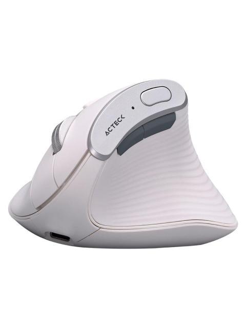 MOUSE ERGONOMICO VERTICAL ACTECK OPTICO VIRTUOS FITT PRO MI770 INALAMBRICO BLUETOOTH-USB-C 1600DPI BLANCO