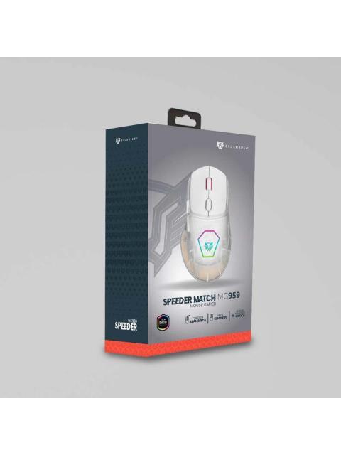 MOUSE GAMER BALAM RUSH OPTICO SPEEDER MATCH MG959 ALAMBRICO USB 10.000DPI BLANCO