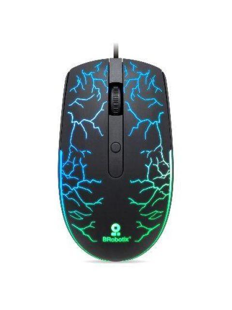 MOUSE GAMER BROBOTIX OPTICO STORM ALAMBRICO USB 1600DPI NEGRO-RGB 263946
