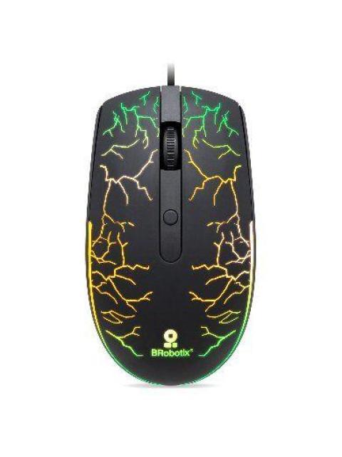 MOUSE GAMER BROBOTIX OPTICO STORM ALAMBRICO USB 1600DPI NEGRO-RGB 263946