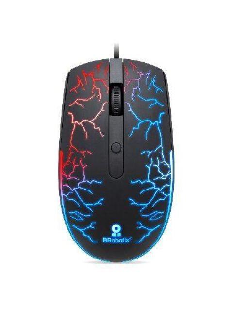 MOUSE GAMER BROBOTIX OPTICO STORM ALAMBRICO USB 1600DPI NEGRO-RGB 263946