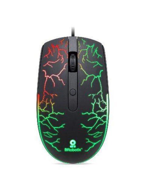 MOUSE GAMER BROBOTIX OPTICO STORM ALAMBRICO USB 1600DPI NEGRO-RGB 263946