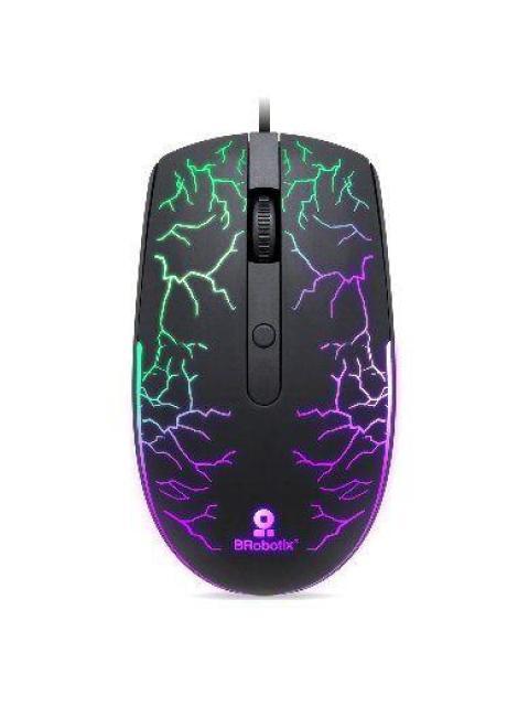 MOUSE GAMER BROBOTIX OPTICO STORM ALAMBRICO USB 1600DPI NEGRO-RGB 263946