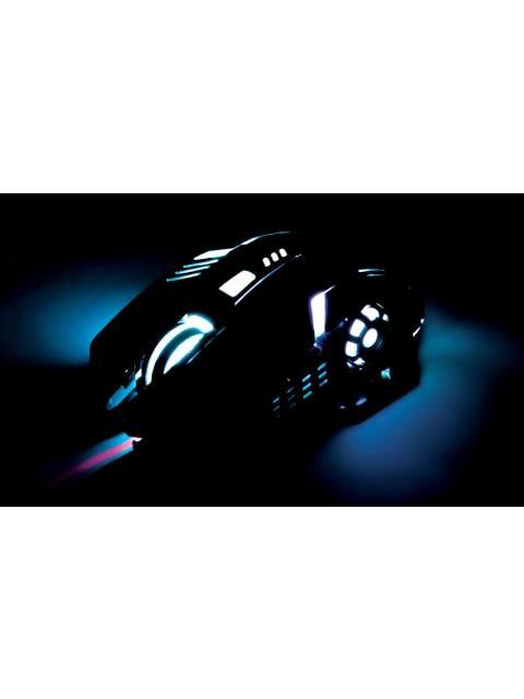 MOUSE GAMER ERGONOMICO MANHATTAN OPTICO ALAMBRICO USB 3200DPI NEGRO