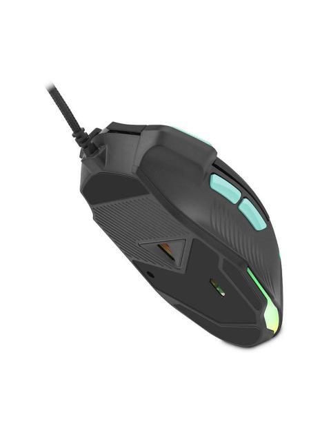 MOUSE GAMER GETTTECH GPM-RGBWR-G1-BK ALAMBRICO USB 7200DPI NEGRO