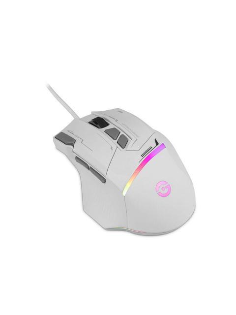 MOUSE GAMER GETTTECH GPM-RGBWR-G1-WH ALAMBRICO USB 7200DPI BLANCO