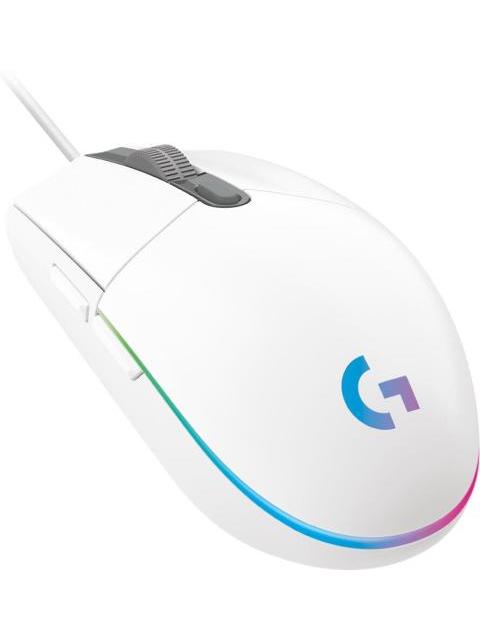 MOUSE GAMER LOGITECH OPTICO G203 LIGHTSYNC ALAMBRICO USB 8000DPI BLANCO