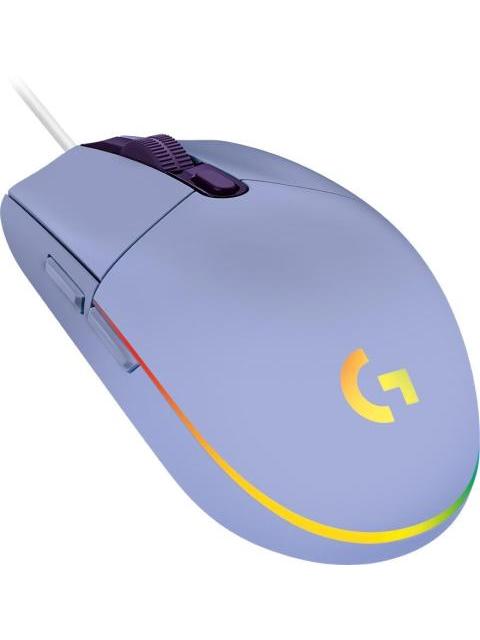 MOUSE GAMER LOGITECH OPTICO G203 LIGHTSYNC ALAMBRICO USB 8000DPI LILA