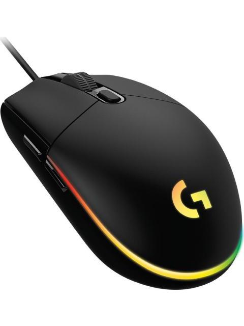MOUSE GAMER LOGITECH OPTICO G203 LIGHTSYNC ALAMBRICO USB 8000DPI NEGRO