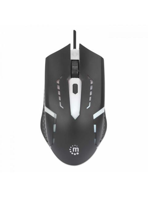MOUSE GAMER MANHATTAN OPTICO 190206 ALAMBRICO USB-A 1500DPI NEGRO