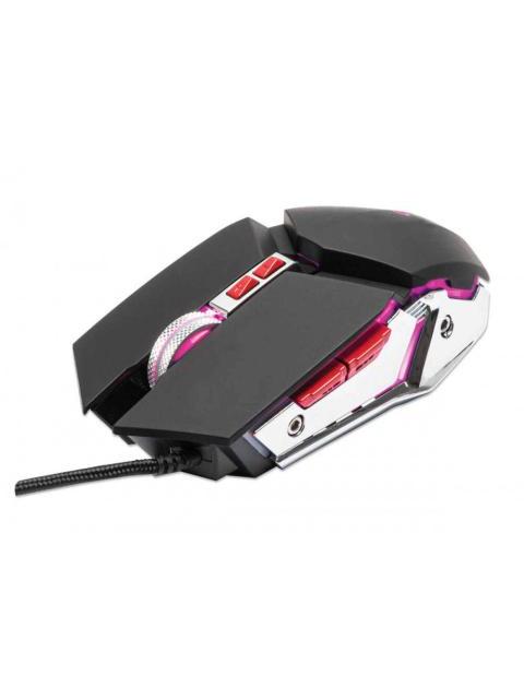 MOUSE GAMER MANHATTAN OPTICO ALAMBRICO USB 3200DPI NEGRO-PLATA