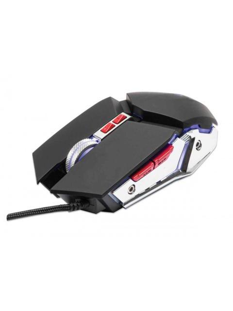 MOUSE GAMER MANHATTAN OPTICO ALAMBRICO USB 3200DPI NEGRO-PLATA