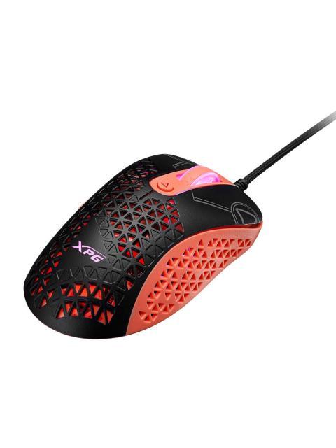 MOUSE GAMING XPG MERA SLINGSHOT. CON SENSOR OPTICO PMW3360 OFRECE HASTA 12 000 DPI. CABLE TRENZADO ILUMINACION RGB SLINGSHOTBK-OGCWW