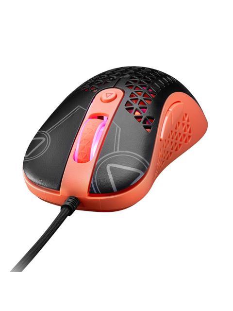 MOUSE GAMING XPG MERA SLINGSHOT. CON SENSOR OPTICO PMW3360 OFRECE HASTA 12 000 DPI. CABLE TRENZADO ILUMINACION RGB SLINGSHOTBK-OGCWW