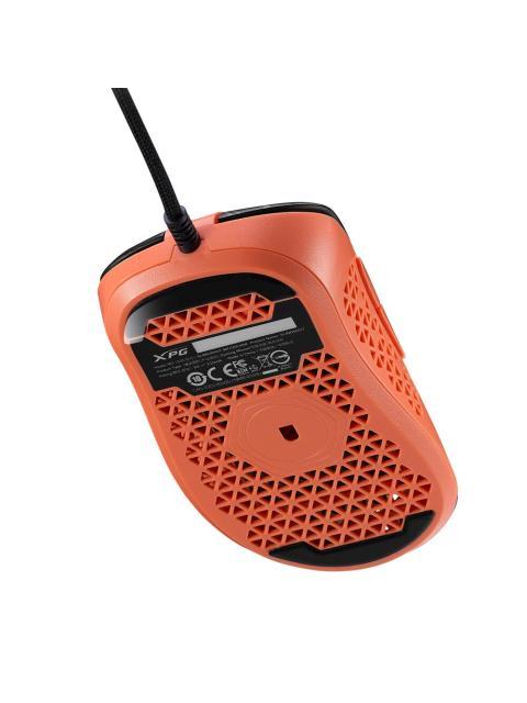MOUSE GAMING XPG MERA SLINGSHOT. CON SENSOR OPTICO PMW3360 OFRECE HASTA 12 000 DPI. CABLE TRENZADO ILUMINACION RGB SLINGSHOTBK-OGCWW