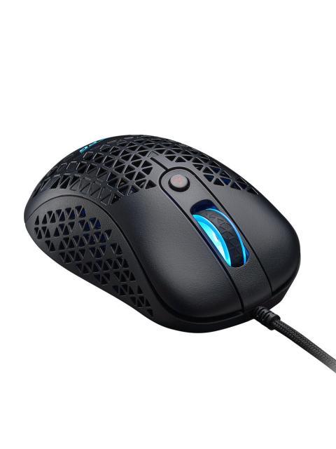 MOUSE GAMING XPG SLINGSHOT. CON SENSOR OPTICO PMW3360 OFRECE HATA 12 000 DPI. CABLE TRENZADO ULTRALIGERO EFECTOS DE ILUMINACION RGB SLINGSHOTBKCWW