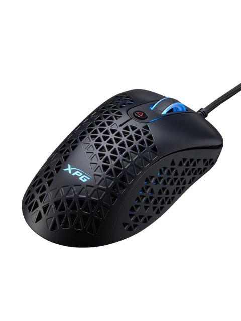 MOUSE GAMING XPG SLINGSHOT. CON SENSOR OPTICO PMW3360 OFRECE HATA 12 000 DPI. CABLE TRENZADO ULTRALIGERO EFECTOS DE ILUMINACION RGB SLINGSHOTBKCWW