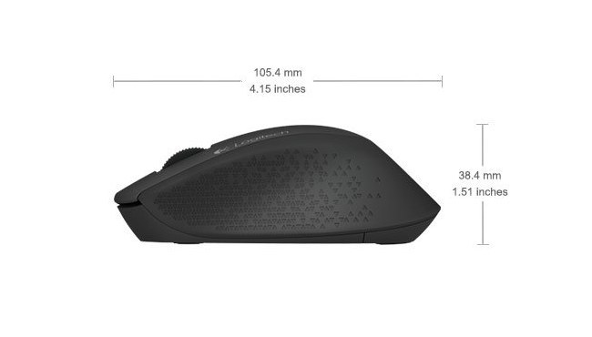 MOUSE LOGITECH OPTICO M280 INALAMBRICO 1000DPI USB NEGRO