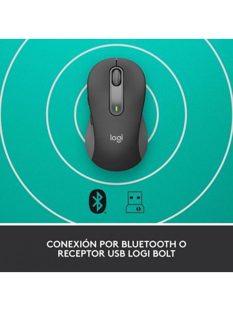 MOUSE LOGITECH OPTICO SIGNATURE M650 GRANDE INALAMBRICO USB GRAFITO