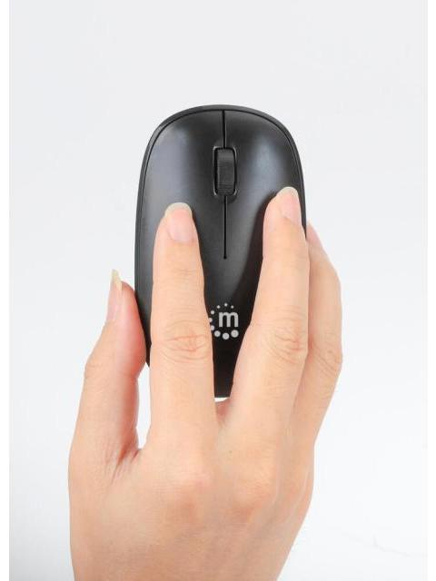 MOUSE MANHATTAN OPTICO 190312 INALAMBRICO USB-A 1200DPI NEGRO