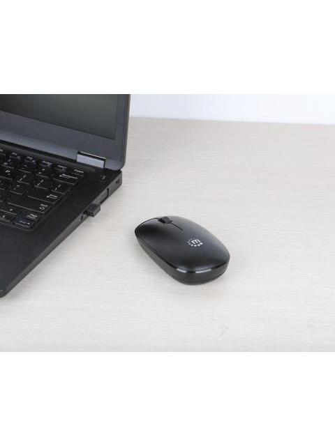 MOUSE MANHATTAN OPTICO 190312 INALAMBRICO USB-A 1200DPI NEGRO
