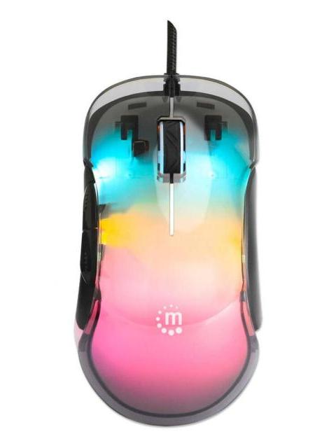 MOUSE MANHATTAN OPTICO 190381 INALAMBRICO USB-A 12800 DPI TRANSPARENTE