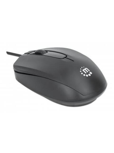 MOUSE MANHATTAN OPTICO COMFORT II ALAMBRICO USB-A 1000DPI NEGRO