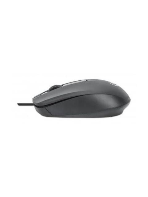 MOUSE MANHATTAN OPTICO COMFORT II ALAMBRICO USB-A 1000DPI NEGRO