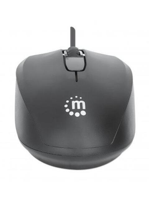 MOUSE MANHATTAN OPTICO COMFORT II ALAMBRICO USB-A 1000DPI NEGRO