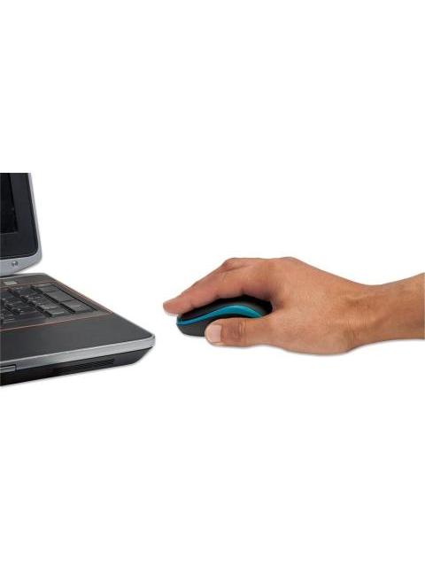 MOUSE MANHATTAN OPTICO SUCCESS INALAMBRICO USB 1000 DPI NEGRO-AZUL