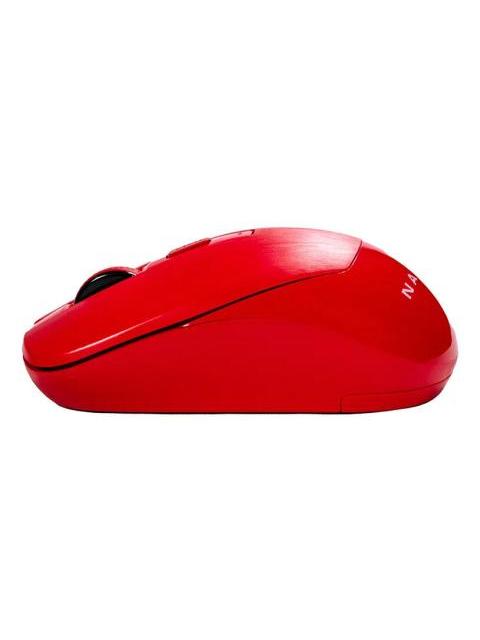 MOUSE NACEB NA-0137R INALAMBRICO OPTICO 1.600DPI RF INALAMBRICO ROJO